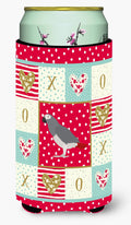 African Grey Parrot Love Tall Boy Hugger Can Cooler Sleeve Machine Washable Drink Collapsible Insulator Beverage Insulated Holder