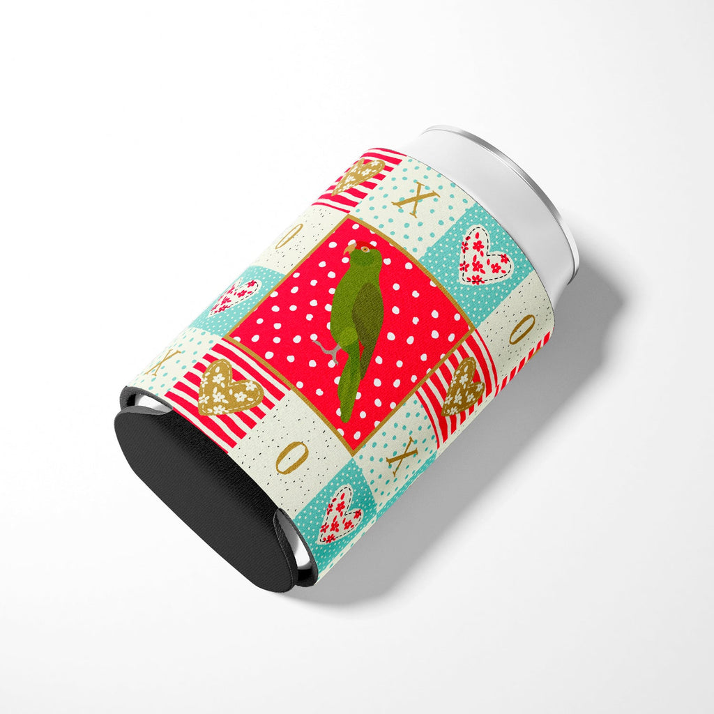 Amazon Parrot Love Can or Bottle Hugger Cooler Sleeve for Standard 12 oz Cans, Insulated Foam Beer & Soda Can Hugger Reusable
