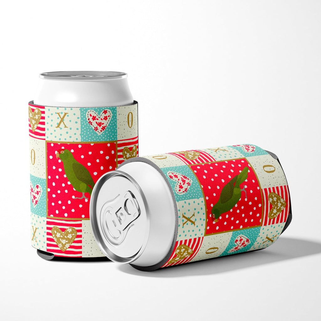 Amazon Parrot Love Can or Bottle Hugger Cooler Sleeve for Standard 12 oz Cans, Insulated Foam Beer & Soda Can Hugger Reusable
