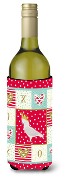 Cockatoo Love Wine Bottle Hugger Gift Sleeve for Standard 750 ml Bottles, Insulated Reusable Also Fits Mini Shot & Pint Bottles