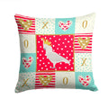 Cockatoo Love Decorative Throw Pillow 14x14 Indoor Outdoor Accent Cushion, Fabric Cover with Insert for Sofa, Bed, Porch & Living Room