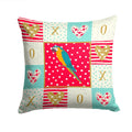 Macaw Love Decorative Throw Pillow 14x14 Indoor Outdoor Accent Cushion, Fabric Cover with Insert for Sofa, Bed, Porch & Living Room
