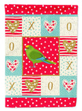 New Zealand Parakeet Love House Flag 28x40 Porch Sleeve Pole Decorative Outside Yard Banner Artwork Wall Hanging, Polyester