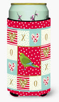 New Zealand Parakeet Love Tall Boy Hugger Can Cooler Sleeve Machine Washable Drink Collapsible Insulator Beverage Insulated Holder