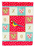 Rosella Love House Flag 28x40 Porch Sleeve Pole Decorative Outside Yard Banner Artwork Wall Hanging, Polyester