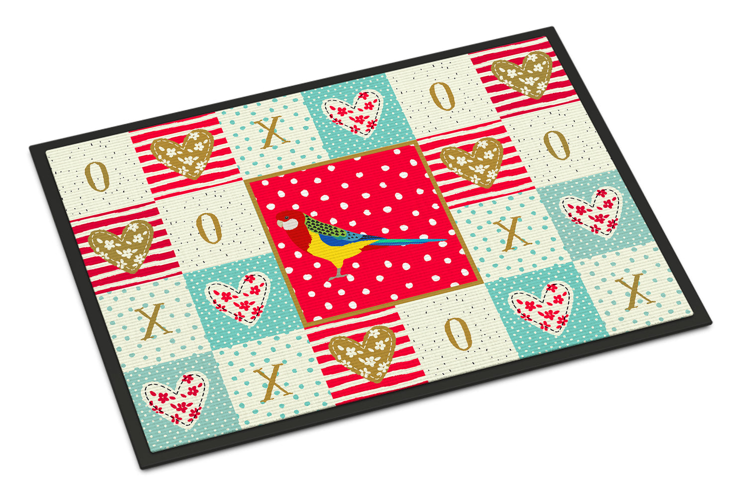 Rosella Love Doormat Indoor Outdoor 18H X 27W Front Door Mat Rugs for Entryway, Non Slip Washable