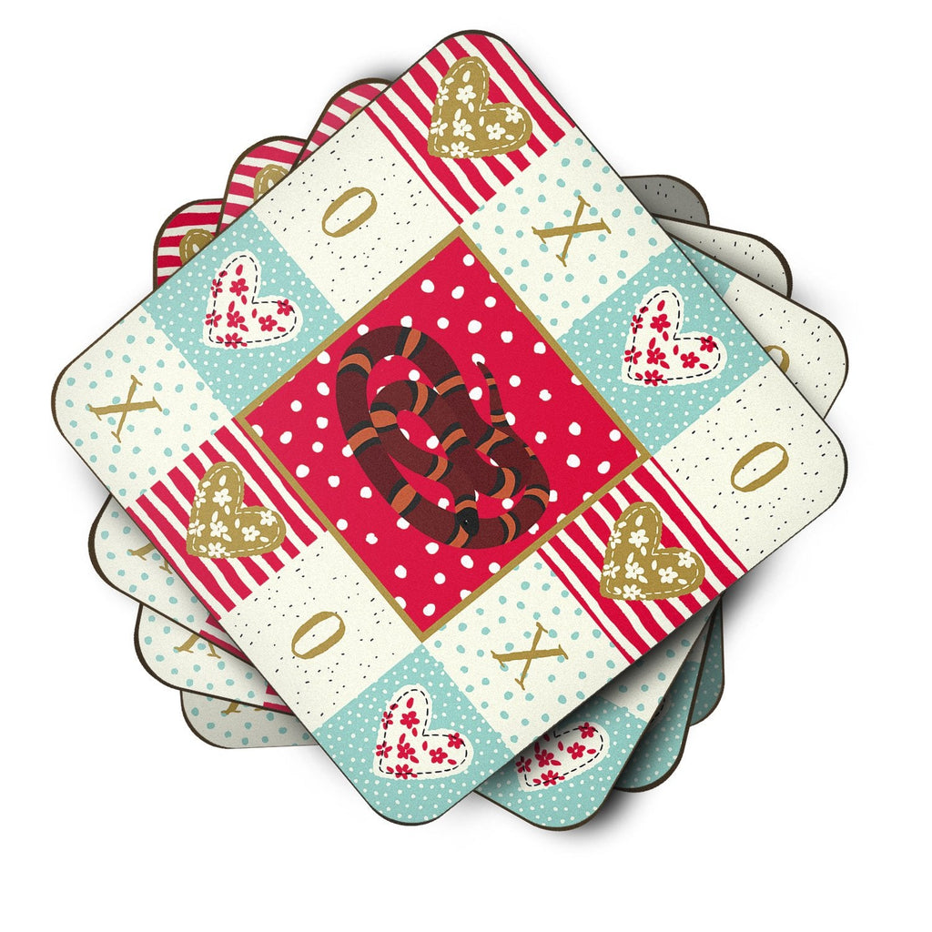 Snake Foam Coasters Set of 4 Cup Coasters for Indoor Outdoor, Tabletop Protection, Anti Slip, Mouse pad Material