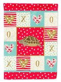 Turtle House Flag 28x40 Porch Sleeve Pole Decorative Outside Yard Banner Artwork Wall Hanging, Polyester
