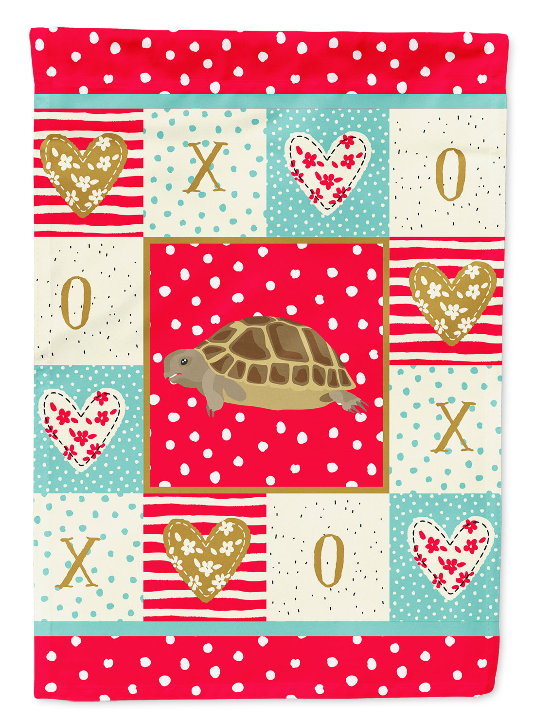 Turtle House Flag 28x40 Porch Sleeve Pole Decorative Outside Yard Banner Artwork Wall Hanging, Polyester
