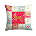 Red Abyssinian Cat Love Decorative Throw Pillow 14x14 Indoor Outdoor Accent Cushion, Fabric Cover with Insert for Sofa, Bed, Porch & Living Room