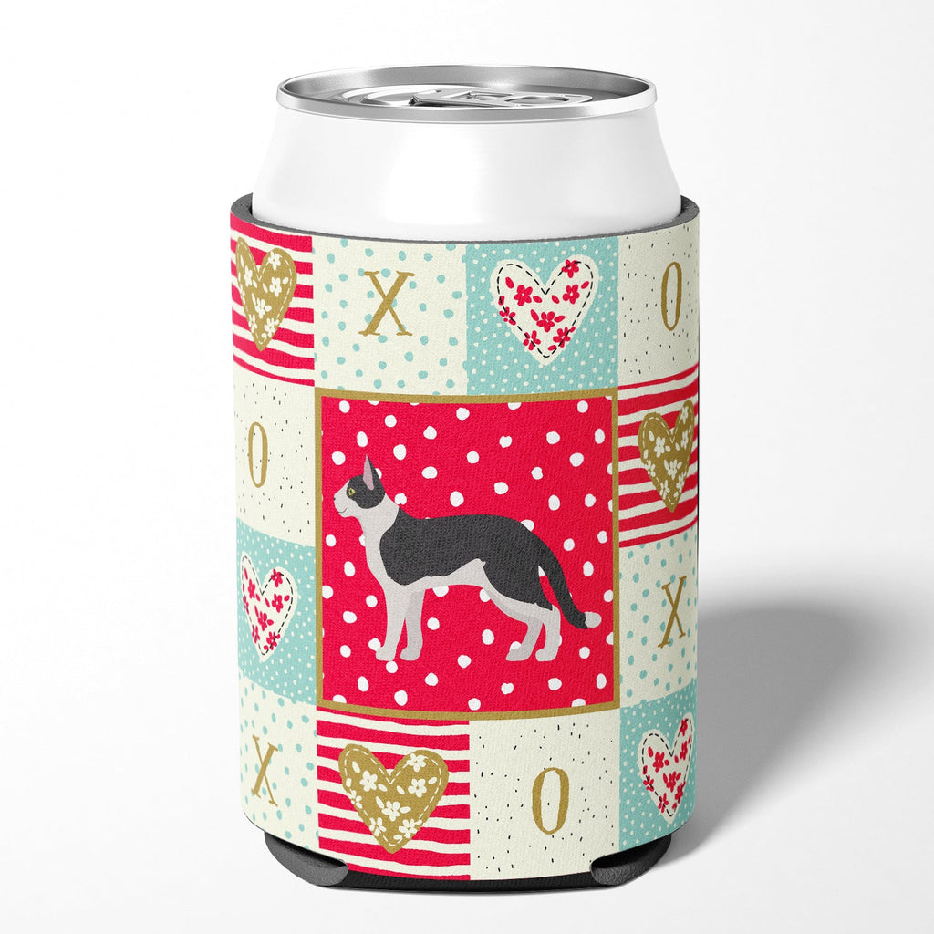 Bicolour Aegean Cat Love Can or Bottle Hugger Cooler Sleeve for Standard 12 oz Cans, Insulated Foam Beer & Soda Can Hugger Reusable
