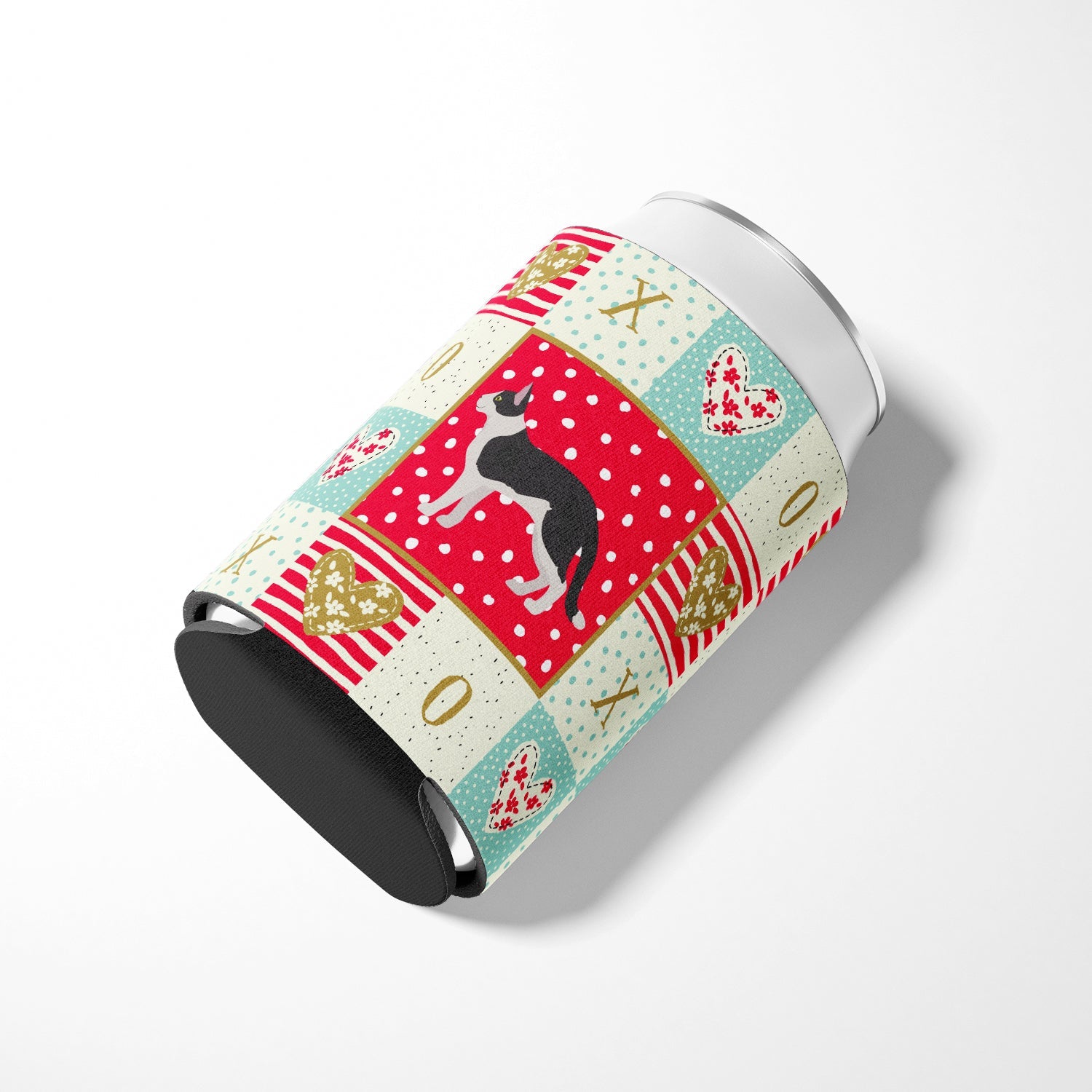 Bicolour Aegean Cat Love Can or Bottle Hugger Cooler Sleeve for Standard 12 oz Cans, Insulated Foam Beer & Soda Can Hugger Reusable