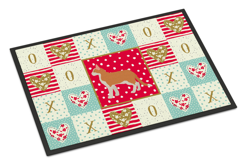 Aphrodite Giant #2 Cat Love Doormat Indoor Outdoor 18H X 27W Front Door Mat Rugs for Entryway, Non Slip Washable