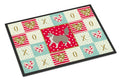 Asian Semi Longhaired Cat Love Doormat Indoor Outdoor 18H X 27W Front Door Mat Rugs for Entryway, Non Slip Washable