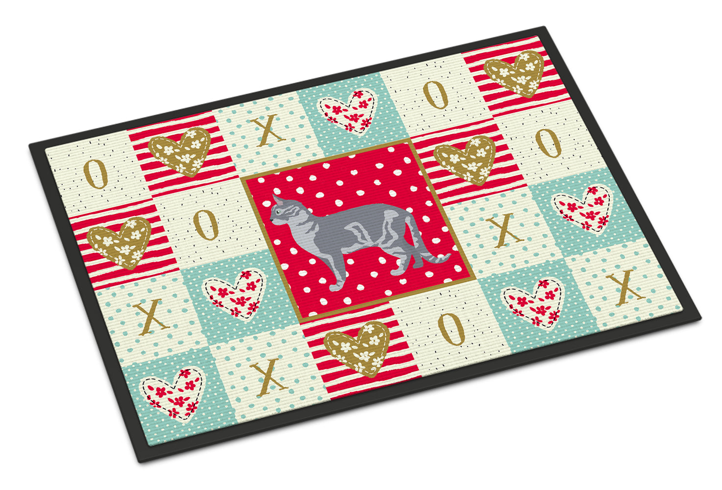 Australian Mist #2 Cat Love Doormat Indoor Outdoor 24H X 36W Front Door Mat Rugs for Entryway, Non Slip Washable Low Pile,