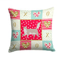 Chantilly Tiffany Cat Love Decorative Throw Pillow 14x14 Indoor Outdoor Accent Cushion, Fabric Cover with Insert for Sofa, Bed, Porch & Living Room