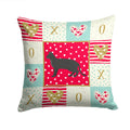 Chausie Black Cat Love Decorative Throw Pillow 14x14 Indoor Outdoor Accent Cushion, Fabric Cover with Insert for Sofa, Bed, Porch & Living Room