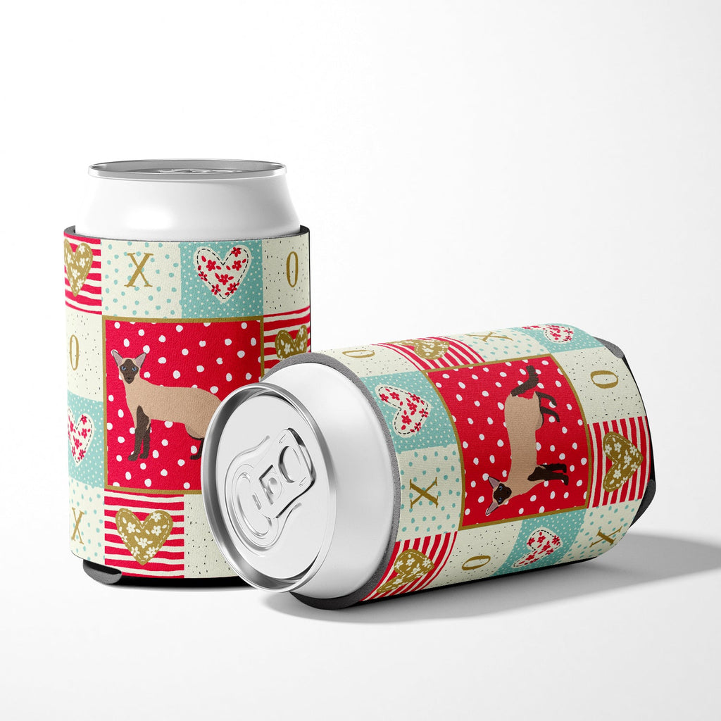 Colorpoint Longhair Cat Love Can or Bottle Hugger Cooler Sleeve for Standard 12 oz Cans, Insulated Foam Beer & Soda Can Hugger Reusable