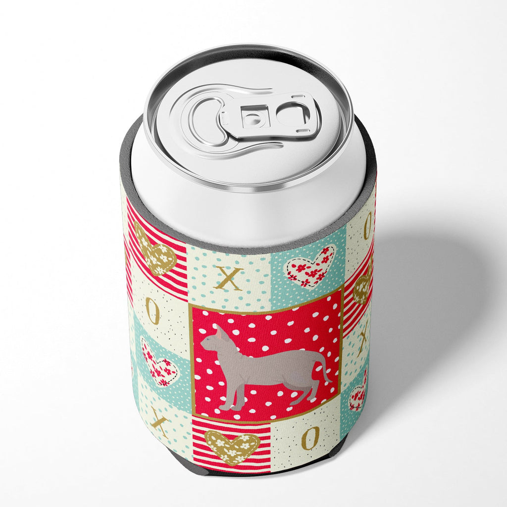Don Sphynx Cat Love Can or Bottle Hugger Cooler Sleeve for Standard 12 oz Cans, Insulated Foam Beer & Soda Can Hugger Reusable