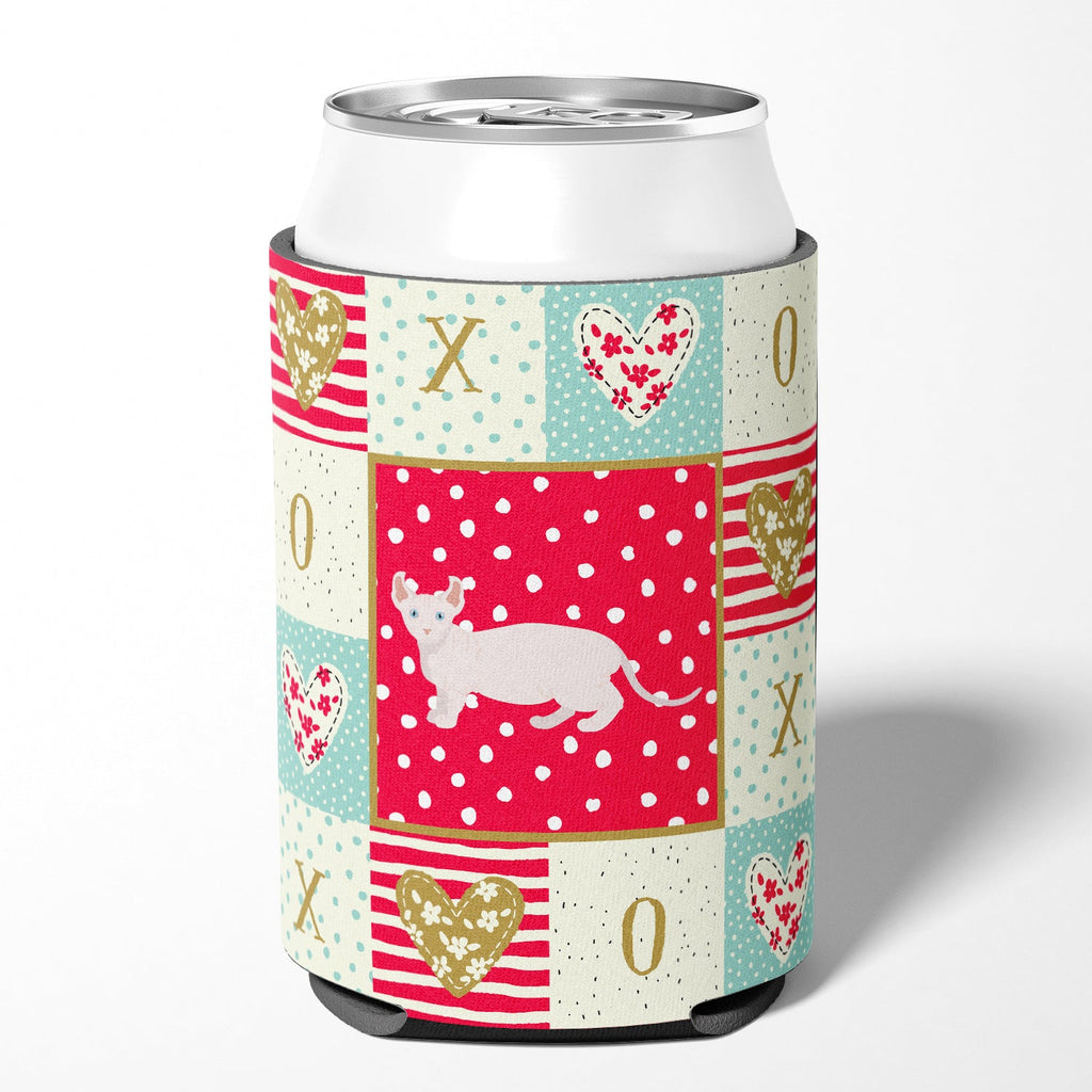 Dwelf #3 Cat Love Can or Bottle Hugger Cooler Sleeve for Standard 12 oz Cans, Insulated Foam Beer & Soda Can Hugger Reusable