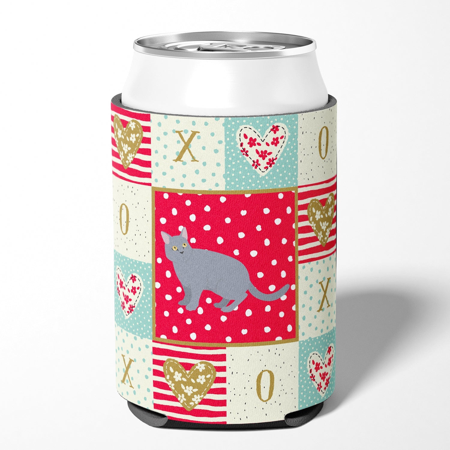 European Shorthair #3 Cat Love Can or Bottle Hugger Cooler Sleeve for Standard 12 oz Cans, Insulated Foam Beer & Soda Can Hugger Reusable