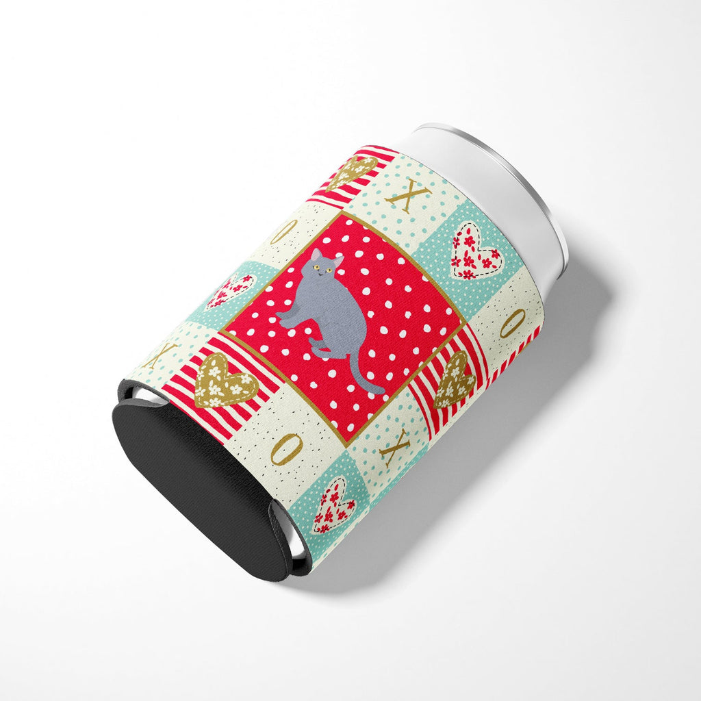 European Shorthair #3 Cat Love Can or Bottle Hugger Cooler Sleeve for Standard 12 oz Cans, Insulated Foam Beer & Soda Can Hugger Reusable