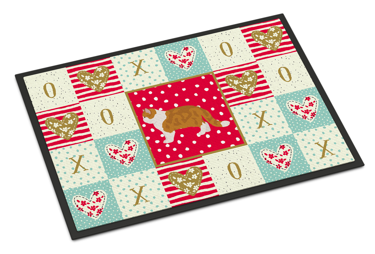 Exotic Shorthair #1 Cat Love Doormat Indoor Outdoor 24H X 36W Front Door Mat Rugs for Entryway, Non Slip Washable Low Pile,