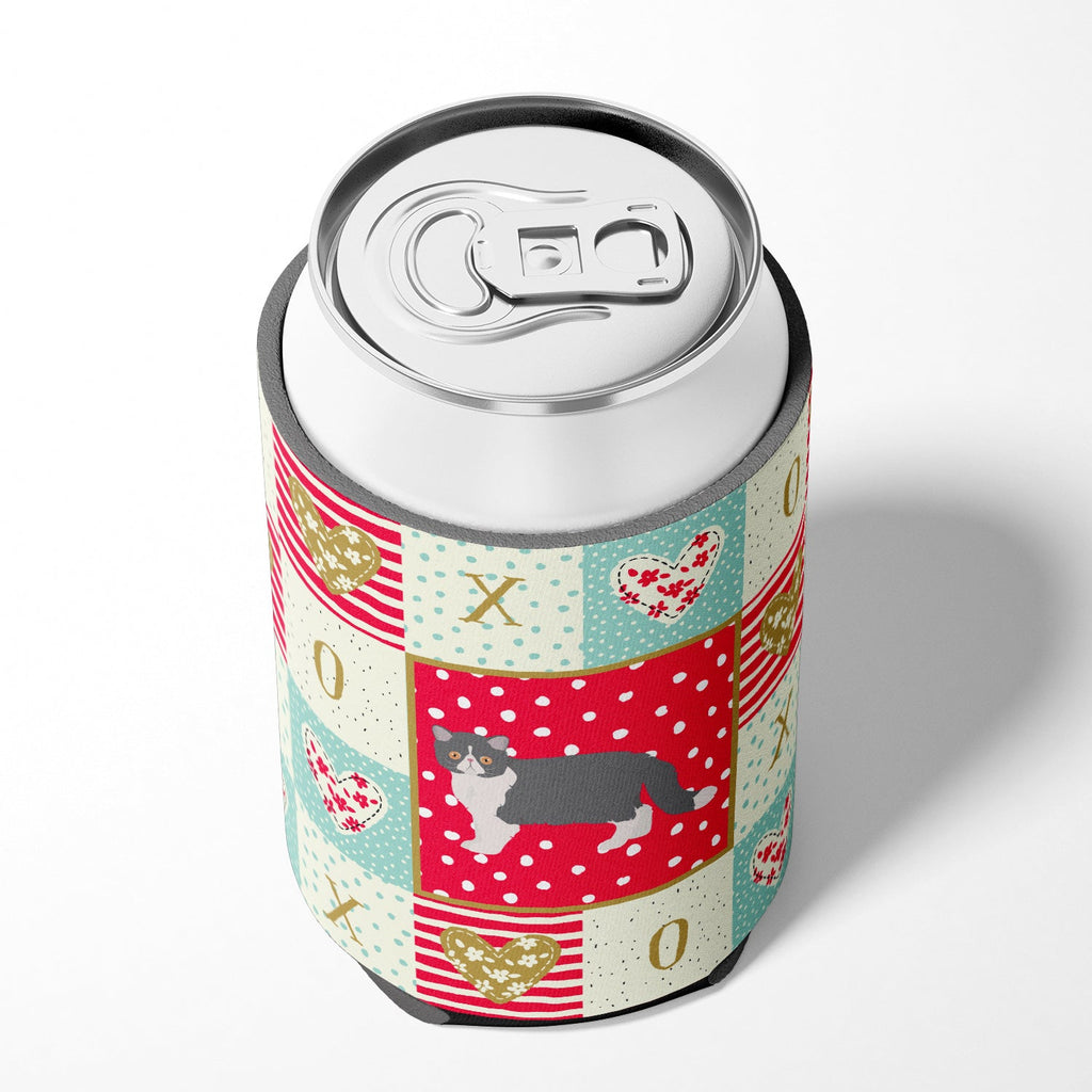Exotic Shorthair #2 Cat Love Can or Bottle Hugger Cooler Sleeve for Standard 12 oz Cans, Insulated Foam Beer & Soda Can Hugger Reusable