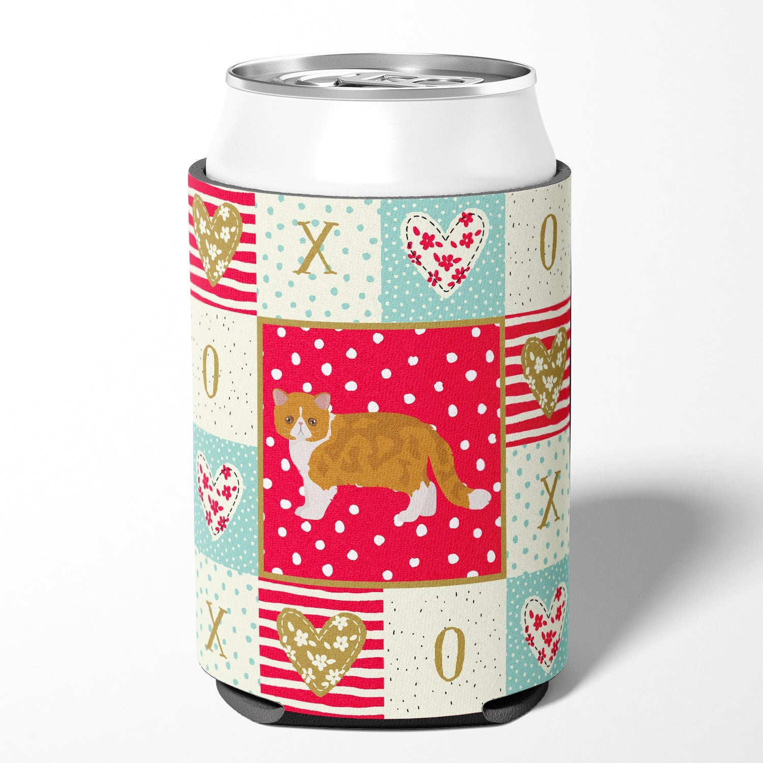 Exotic Shorthair #3 Cat Love Can or Bottle Hugger Cooler Sleeve for Standard 12 oz Cans, Insulated Foam Beer & Soda Can Hugger Reusable