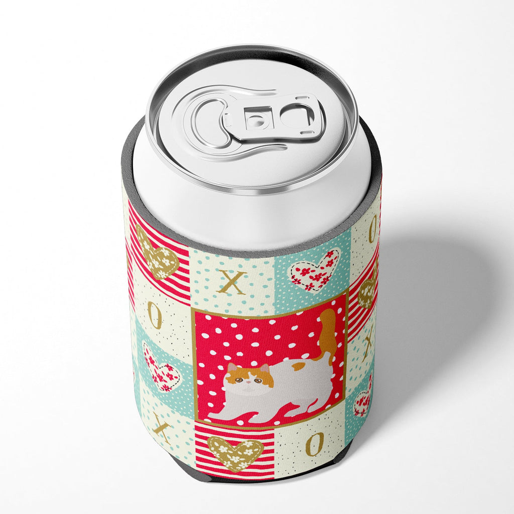 Exotic Shorthair #4 Cat Love Can or Bottle Hugger Cooler Sleeve for Standard 12 oz Cans, Insulated Foam Beer & Soda Can Hugger Reusable