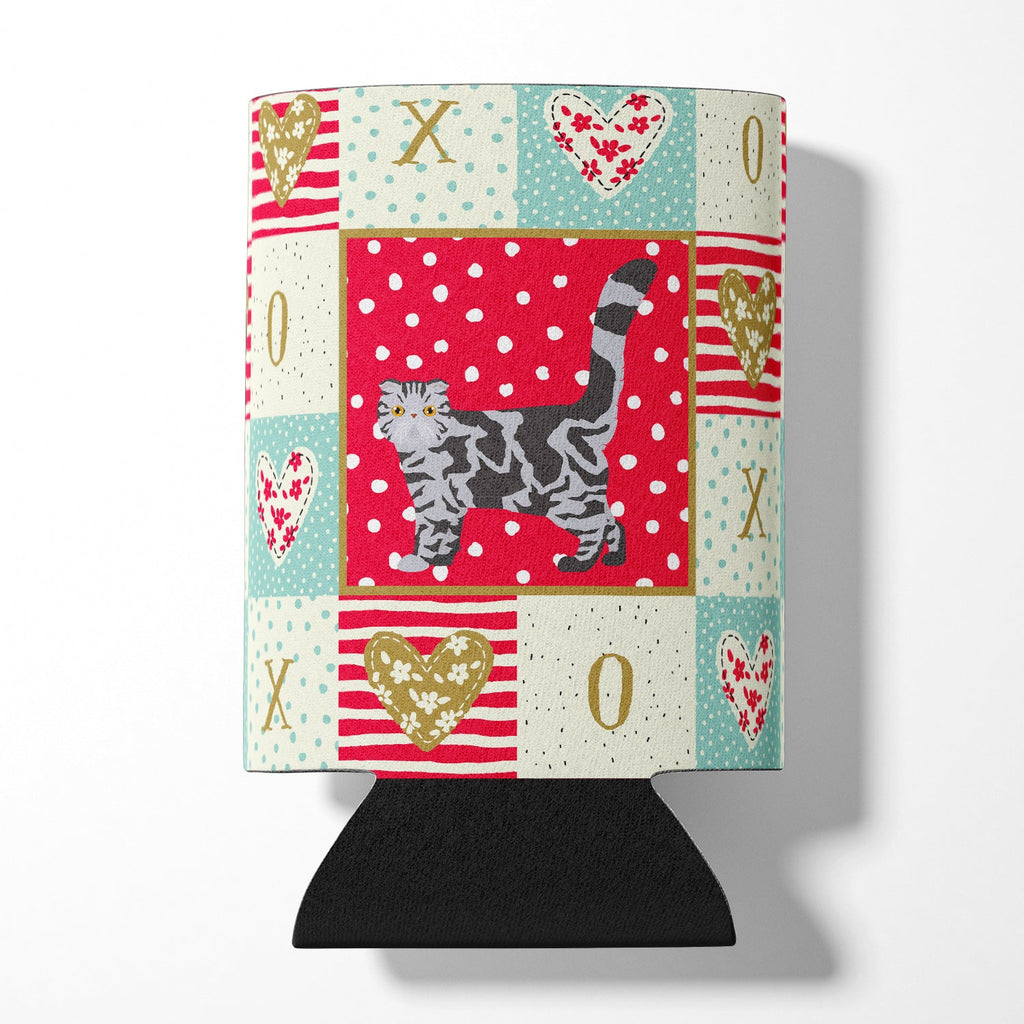 Foldex Exotic Fold #1 Cat Love Can or Bottle Hugger Cooler Sleeve for Standard 12 oz Cans, Insulated Foam Beer & Soda Can Hugger Reusable