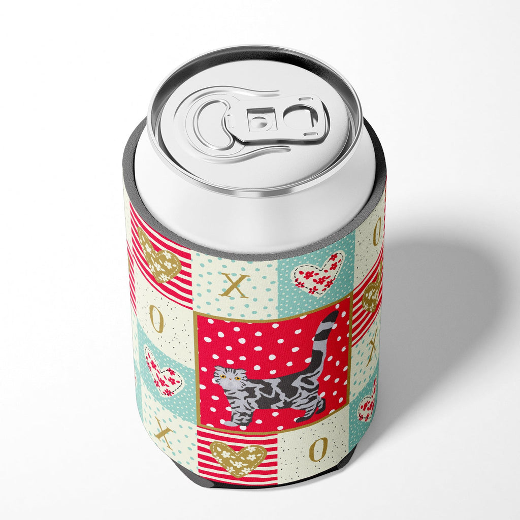 Foldex Exotic Fold #1 Cat Love Can or Bottle Hugger Cooler Sleeve for Standard 12 oz Cans, Insulated Foam Beer & Soda Can Hugger Reusable