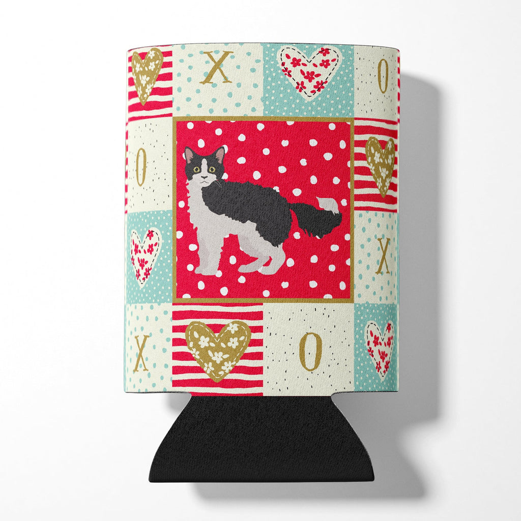 La Perm #1 Cat Love Can or Bottle Hugger Cooler Sleeve for Standard 12 oz Cans, Insulated Foam Beer & Soda Can Hugger Reusable