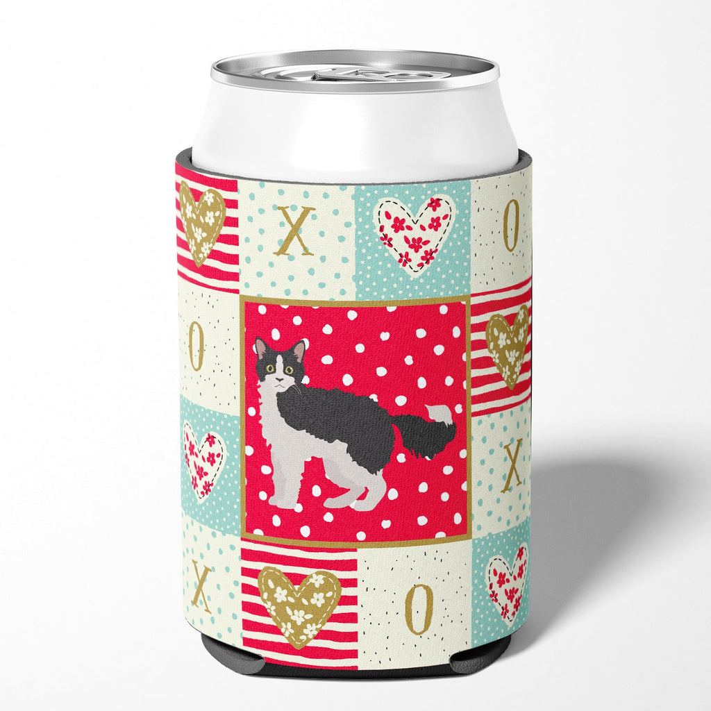 La Perm #1 Cat Love Can or Bottle Hugger Cooler Sleeve for Standard 12 oz Cans, Insulated Foam Beer & Soda Can Hugger Reusable