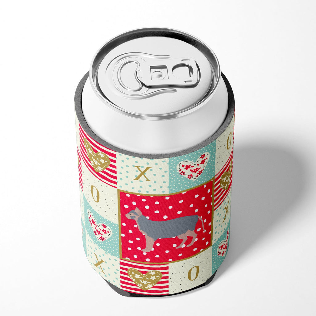 Lykoi #3 Cat Love Can or Bottle Hugger Cooler Sleeve for Standard 12 oz Cans, Insulated Foam Beer & Soda Can Hugger Reusable