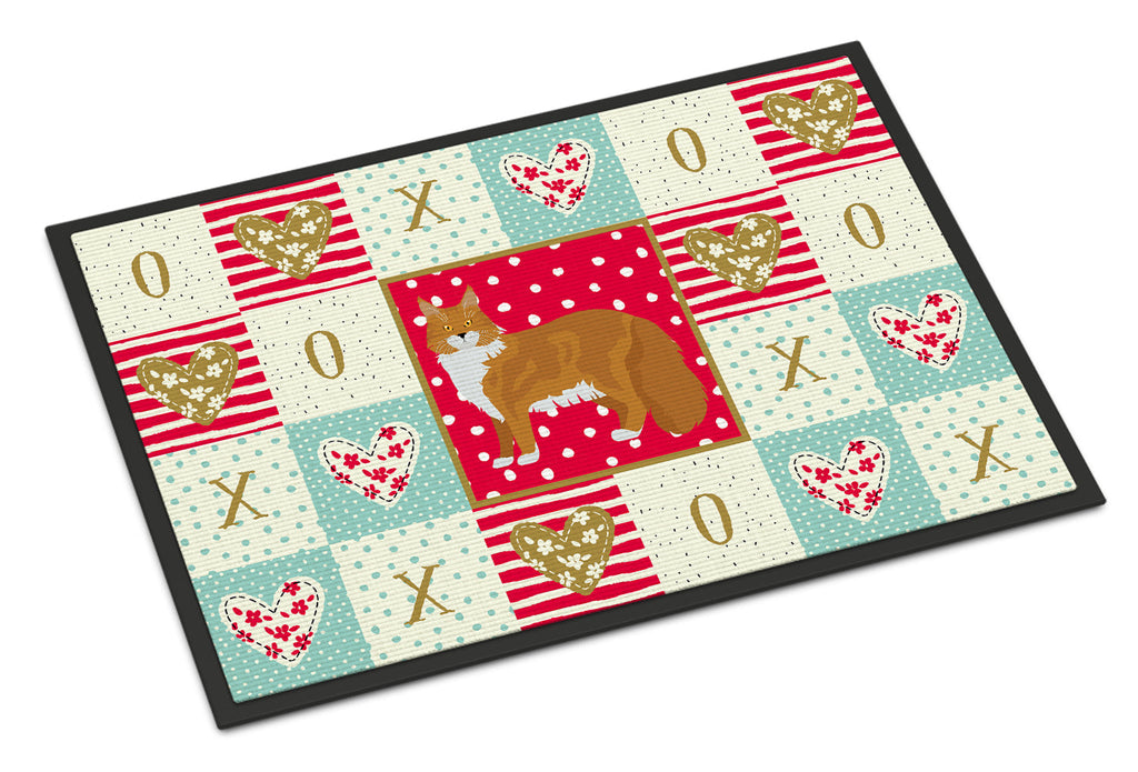 Maine Coon #1 Cat Love Doormat Indoor Outdoor 18H X 27W Front Door Mat Rugs for Entryway, Non Slip Washable