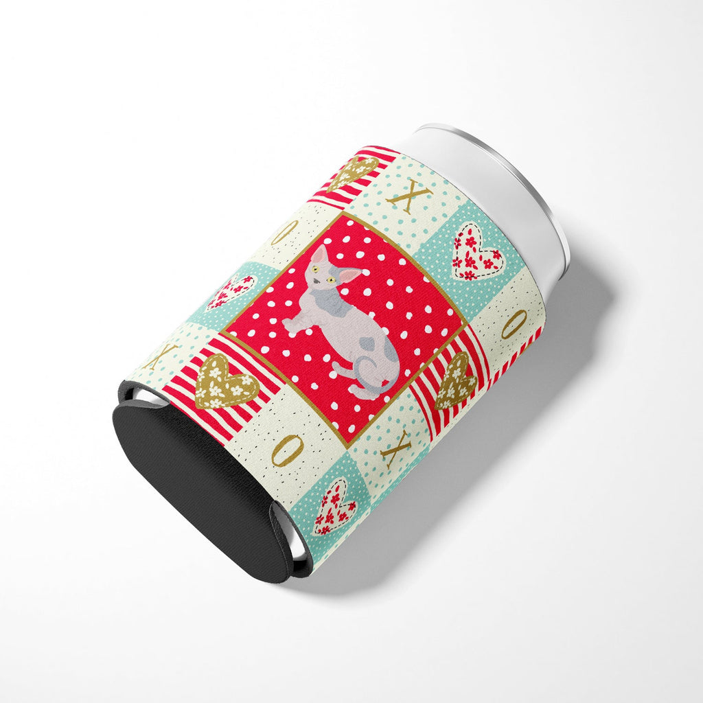 Minskin Cat Love Can or Bottle Hugger Cooler Sleeve for Standard 12 oz Cans, Insulated Foam Beer & Soda Can Hugger Reusable