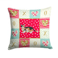 Munchkin Cat Love Decorative Throw Pillow 14x14 Indoor Outdoor Accent Cushion, Fabric Cover with Insert for Sofa, Bed, Porch & Living Room