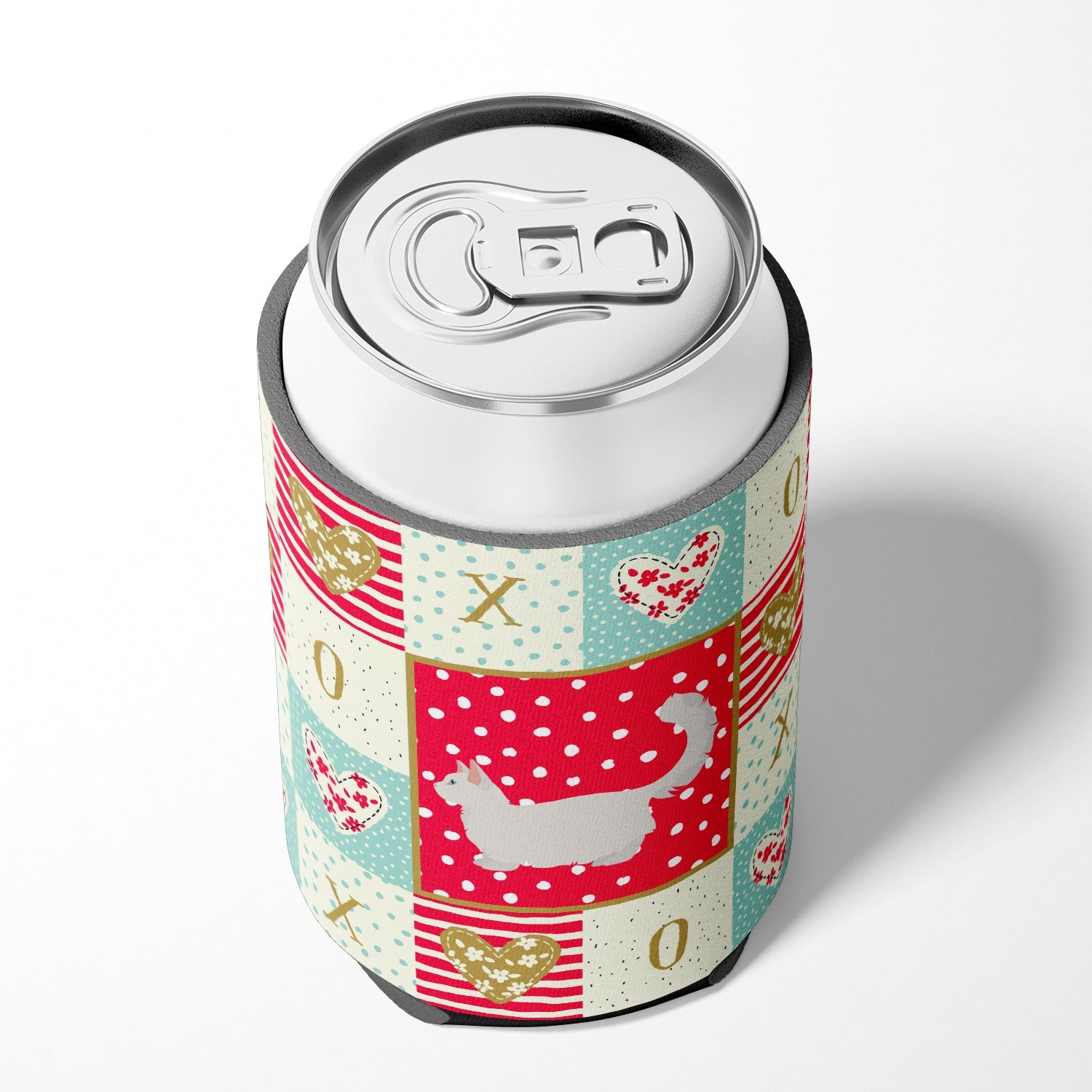 Munchkin #2 Cat Love Can or Bottle Hugger Cooler Sleeve for Standard 12 oz Cans, Insulated Foam Beer & Soda Can Hugger Reusable