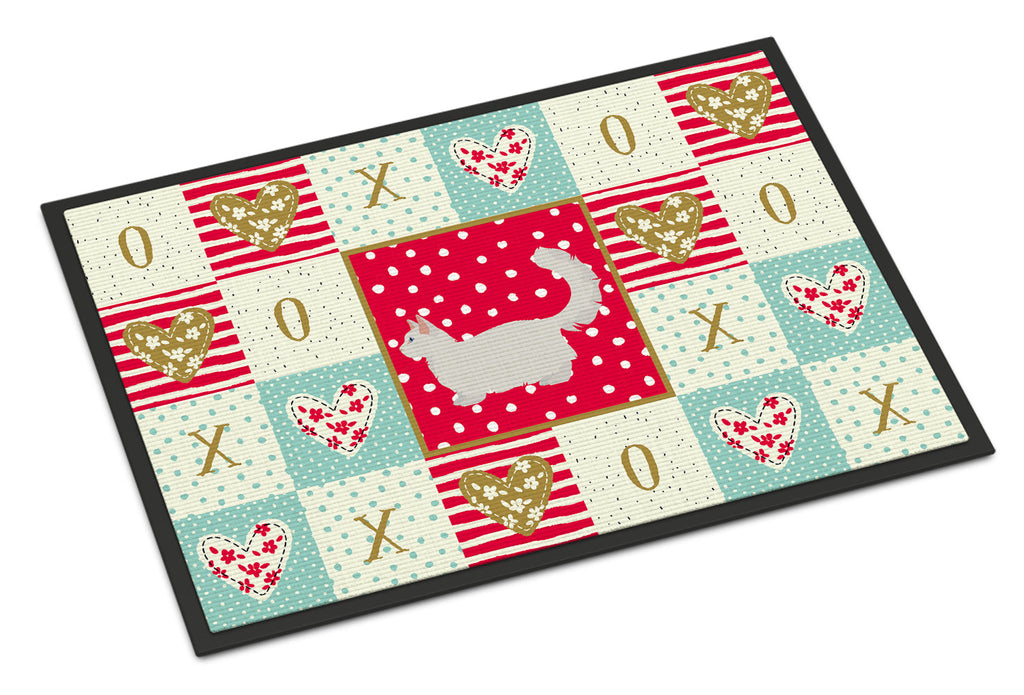 Munchkin #2 Cat Love Doormat Indoor Outdoor 18H X 27W Front Door Mat Rugs for Entryway, Non Slip Washable