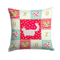 Munchkin #2 Cat Love Decorative Throw Pillow 14x14 Indoor Outdoor Accent Cushion, Fabric Cover with Insert for Sofa, Bed, Porch & Living Room