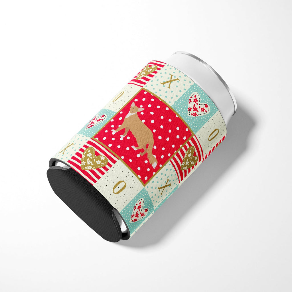 Oriental Longhair #2 Cat Love Can or Bottle Hugger Cooler Sleeve for Standard 12 oz Cans, Insulated Foam Beer & Soda Can Hugger Reusable