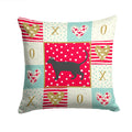 Pantherette Cat Love Decorative Throw Pillow 14x14 Indoor Outdoor Accent Cushion, Fabric Cover with Insert for Sofa, Bed, Porch & Living Room