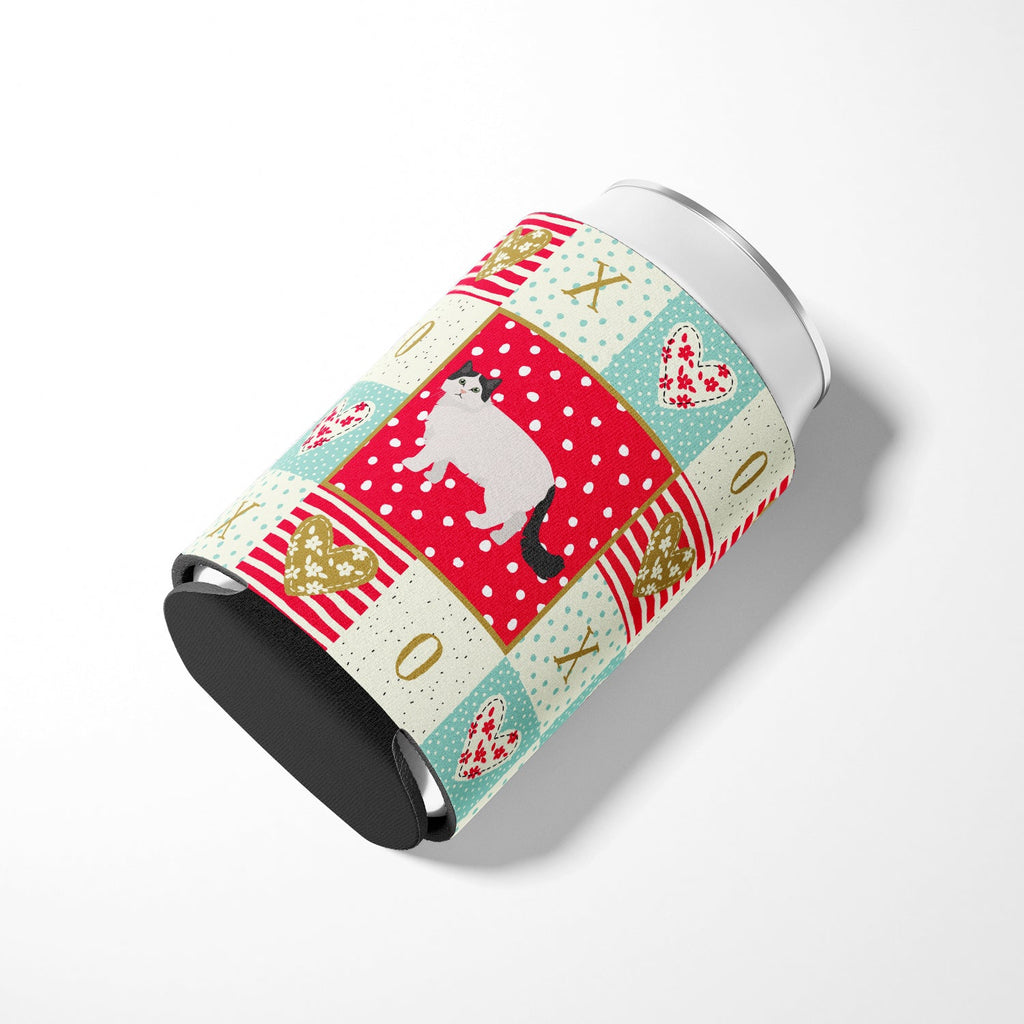 Ragamuffin #1 Cat Love Can or Bottle Hugger Cooler Sleeve for Standard 12 oz Cans, Insulated Foam Beer & Soda Can Hugger Reusable