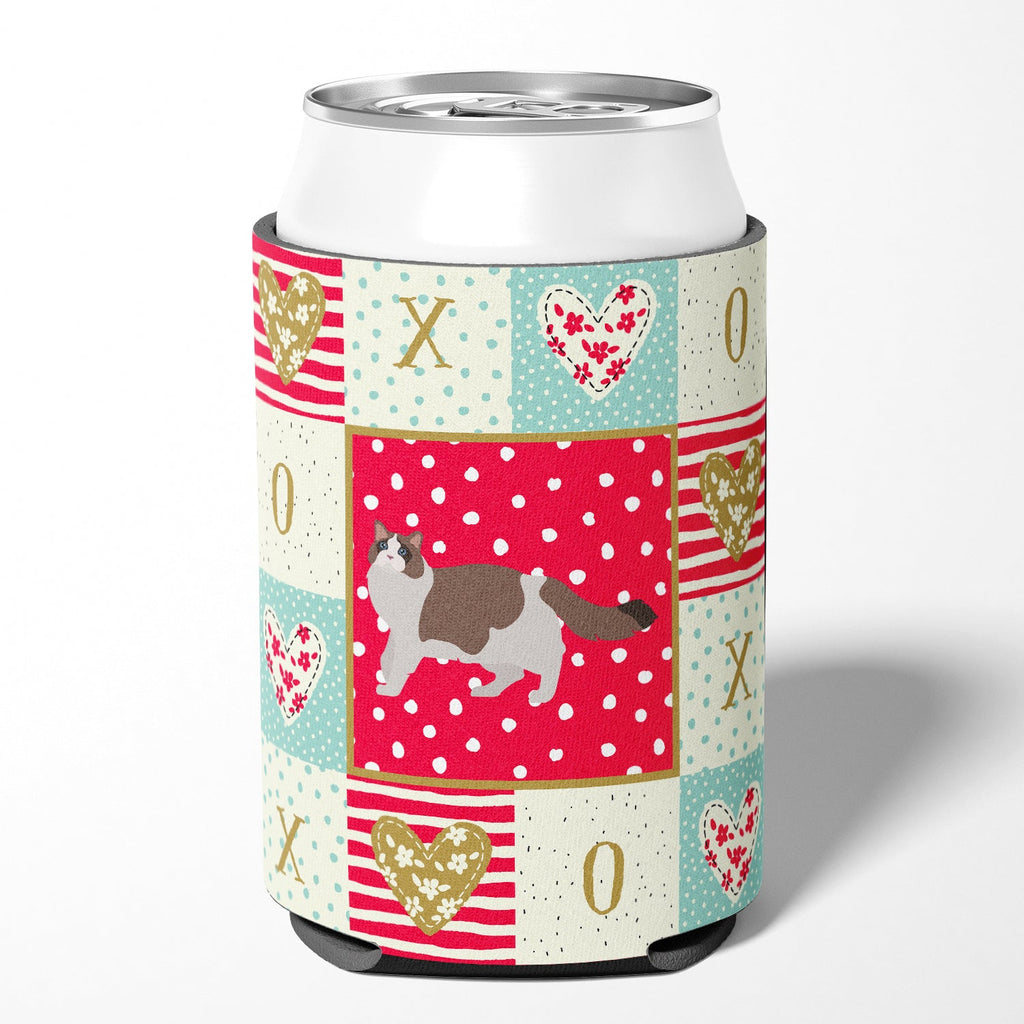 Ragdoll #3 Cat Love Can or Bottle Hugger Cooler Sleeve for Standard 12 oz Cans, Insulated Foam Beer & Soda Can Hugger Reusable