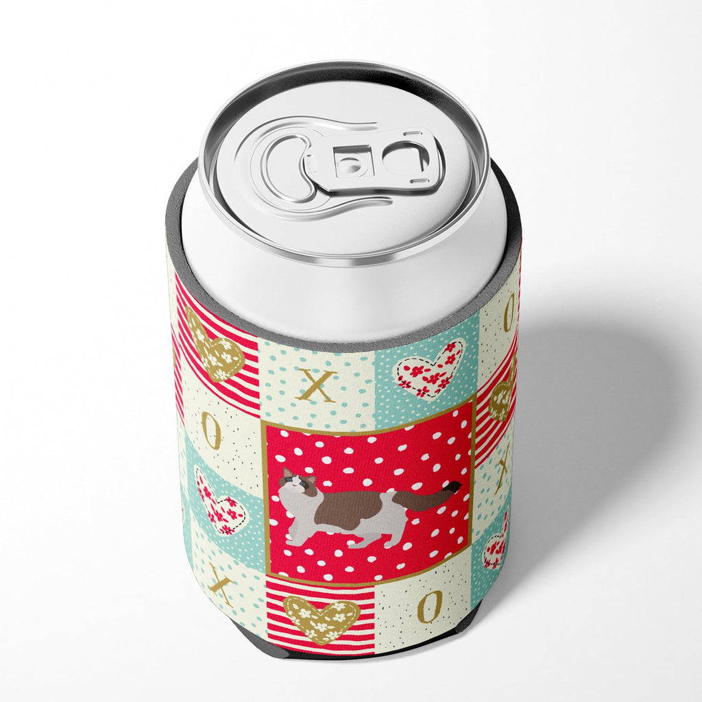 Ragdoll #3 Cat Love Can or Bottle Hugger Cooler Sleeve for Standard 12 oz Cans, Insulated Foam Beer & Soda Can Hugger Reusable