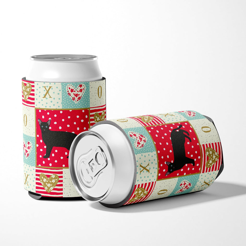 Russian White Black #1 Cat Love Can or Bottle Hugger Cooler Sleeve for Standard 12 oz Cans, Insulated Foam Beer & Soda Can Hugger Reusable