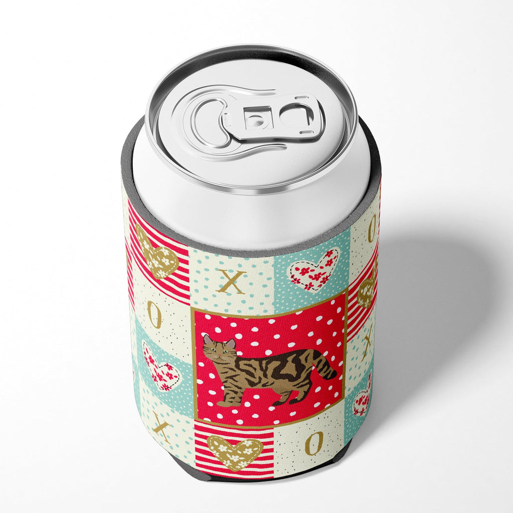 Scottish Straight #2 Cat Love Can or Bottle Hugger Cooler Sleeve for Standard 12 oz Cans, Insulated Foam Beer & Soda Can Hugger Reusable