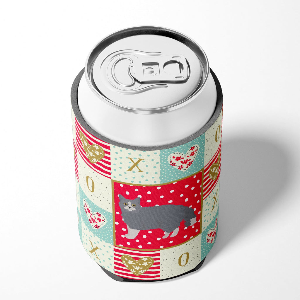 Selkirk Rex #1 Cat Love Can or Bottle Hugger Cooler Sleeve for Standard 12 oz Cans, Insulated Foam Beer & Soda Can Hugger Reusable