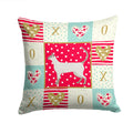 Siamese modern #1 Cat Love Decorative Throw Pillow 14x14 Indoor Outdoor Accent Cushion, Fabric Cover with Insert for Sofa, Bed, Porch & Living Room